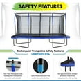thumbnail image 3 of Upper Bounce 8’ x 14’ Gymnastics Style Rectangular Trampoline with Fiber Flex Enclosure System, 3 of 6
