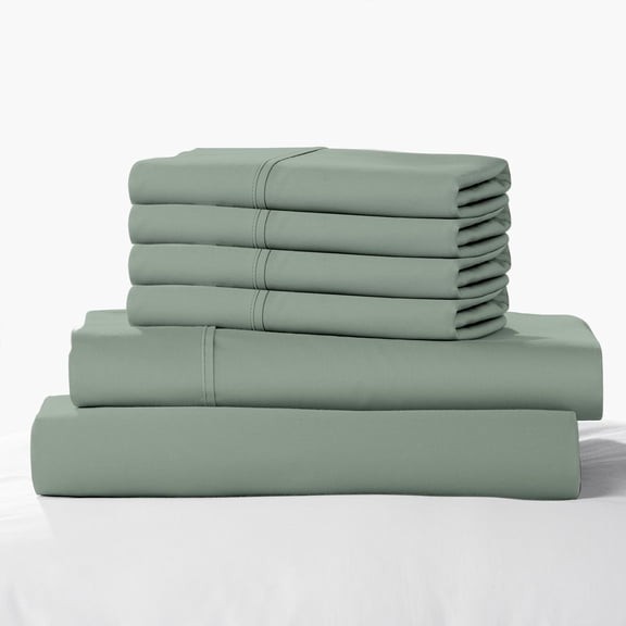 Color Sense 1200-Thread-Count Cotton Blend Sheet Set, Assorted Sizes
