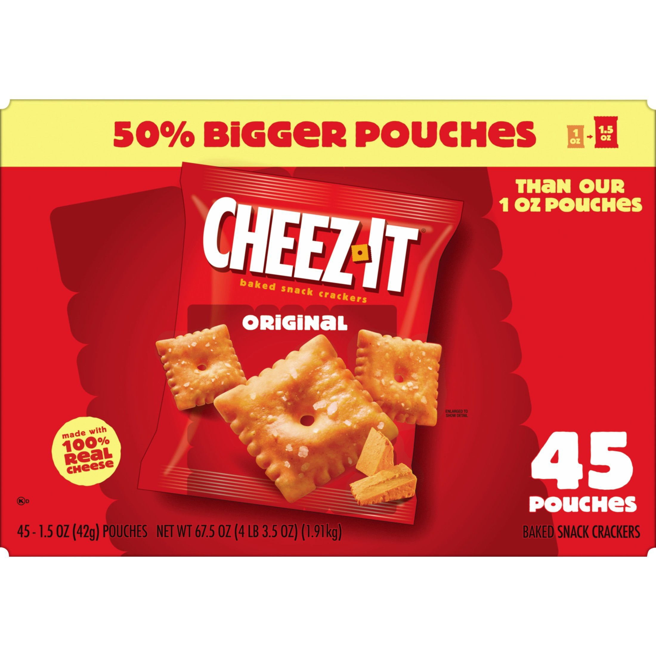 Cheez-It Original Baked Snack Crackers, 1.5 oz., 45 pk. - Samsclub.com