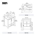 thumbnail image 14 of REN Selections Dario 30" W x 19" D Freestanding Bathroom Vanity with Sink, 14 of 15