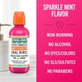 thumbnail image 4 of TheraBreath Anticavity Fluoride Oral Rinse Mouthwash, Alcohol-Free, Sparkle Mint, 1L., 2 pk., 4 of 7