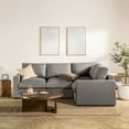 thumbnail image 1 of ZINUS Night Therapy Upholstered Reversible Corner Sectional Sofa, 1 of 11