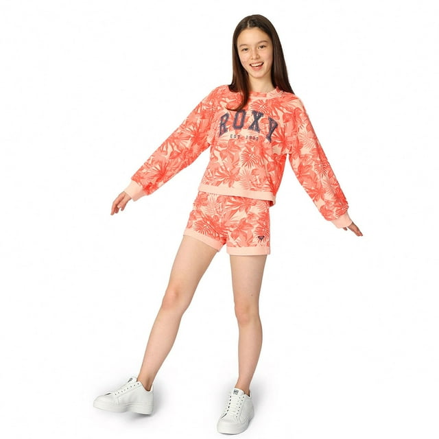 Roxy Girls 2-Piece Short and Long Sleeve Tee Set