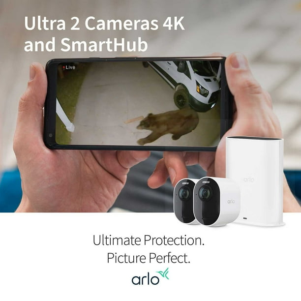 【ほぼ新品】Arlo Ultra2 セキュリティカメラ2台+SmartHub Arlo Ultra 2 Wireless Spotlight Security Camera, 2 pk. - Samsclub.com