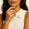 thumbnail image 6 of Emerald Cut with Baguette Accents Diamond Ring in 14K Gold, 6 of 7