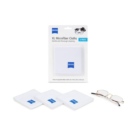 ZEISS Jumbo Microfiber Cleaning Cloths, 3 pk.