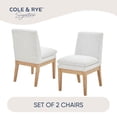 thumbnail image 6 of Cole & Rye Set of 2 Signature Fabric Dining Chair, 6 of 9