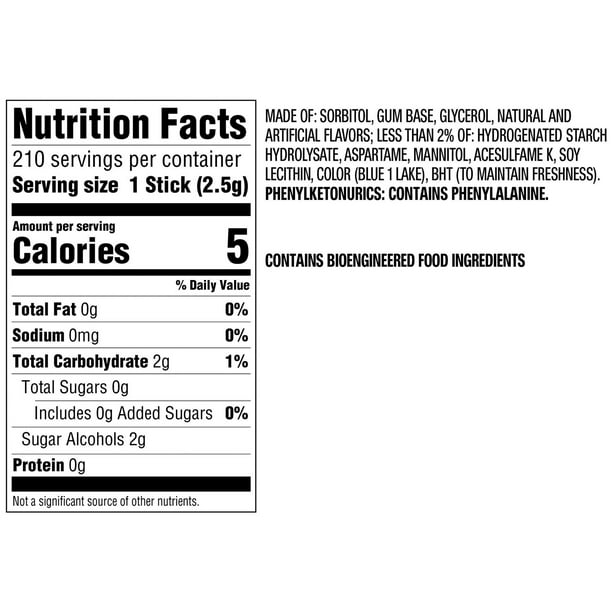 Wrigley's 5 Peppermint Cobalt Gum, 35 pcs., 6 pk