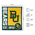 thumbnail image 3 of Logo Brands Baylor Bears 60"x70" Super Plush Blanket, 3 of 6