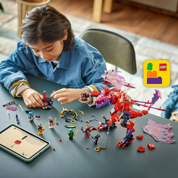 LEGO NINJAGO Thunderfang Dragon of Chaos Building Set, 668 pcs