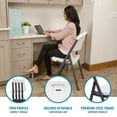 thumbnail image 5 of Lifetime Commercial Grade Contoured Folding Chair, Assorted Colors 4 Pack, 5 of 12