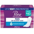 thumbnail image 1 of Poise Incontinence Pads for Women, Moderate Absorbency, Regular (252 ct.), 1 of 10