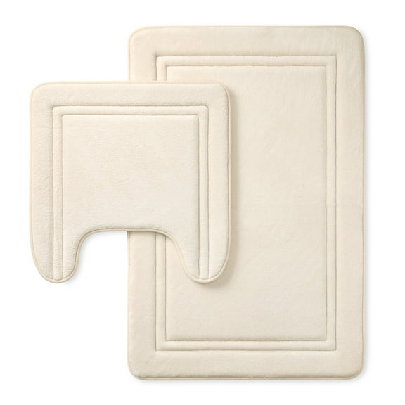 Member's Mark Quick-Dry Memory Foam Bath Mat Contour Set, Assorted Colors