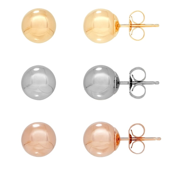 7MM Stud Earring in 14K Gold