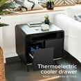 thumbnail image 3 of Sobro Smart Side Table with Cooling Drawer, Wireless Charging, LED Lights, and Bluetooth Speakers, 3 of 8