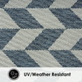 thumbnail image 4 of Nicole Miller New York Patio Country Calla Contemporary Herringbone Indoor/Outdoor Area Rug, 4 of 9