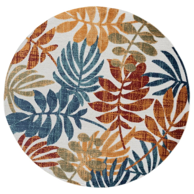 Safavieh Bahama Indoor/Outdoor Round Rug Collection, 6' 7"
