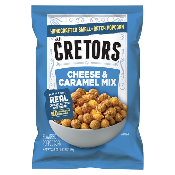 CRETORS Cheese & Caramel Flavored Popcorn Mix, 23.5 oz.