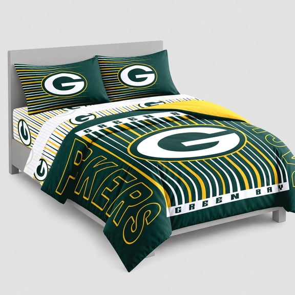 Logo Brands Green Bay Packers Bed-In-A-Bag Set