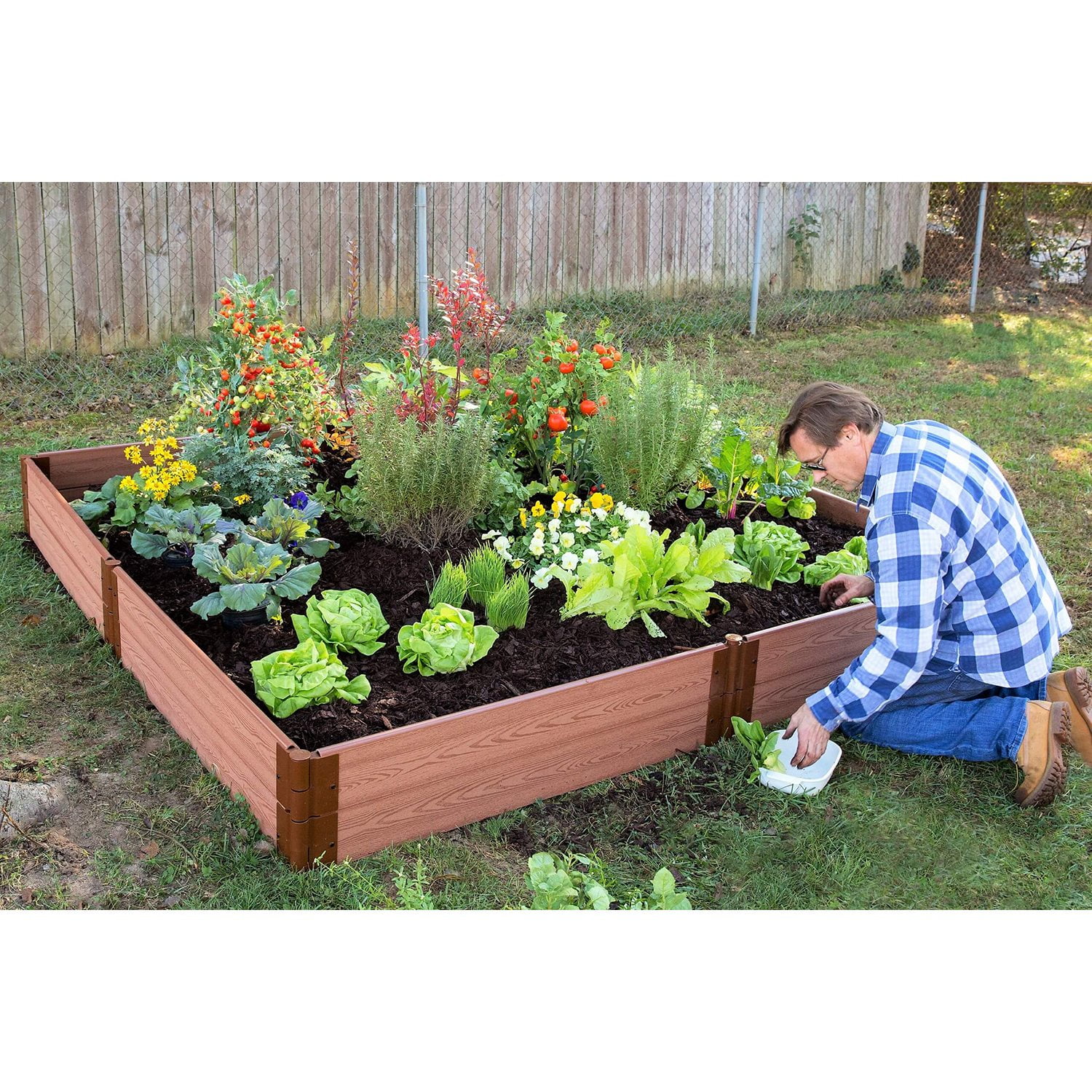 Classic Sienna Raised Garden Bed 8' x 8' x 11