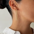 thumbnail image 9 of Kissing Hearts Double Rope Chain Earrings in 14K Gold, 9 of 9