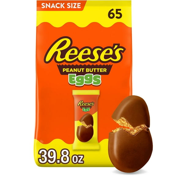 REESE'S Milk Chocolate Peanut Butter Eggs Easter Candy 65 pcs.