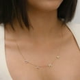 thumbnail image 5 of 0.25 CT. T.W. Round Cut Script Diamond Pendant Necklace in 14K Gold, 5 of 5