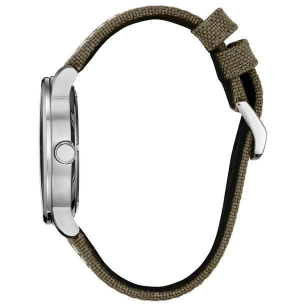 Citizen Eco-Drive Weekender Analogue Green Nylon Watch, 42mm