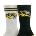 thumbnail image 2 of Mizzou Tigers Adult 2-Pack Crew Socks, 2 of 2