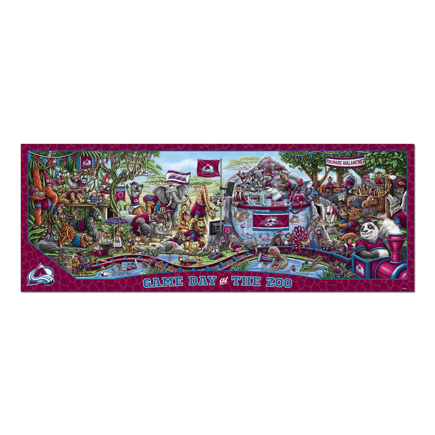 YouTheFan NHL Game Day At The Zoo 500pc Puzzle, Assorted Teams