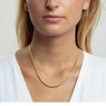 thumbnail image 4 of Oval Snake Necklace in 14K Yellow Gold, 4 of 5