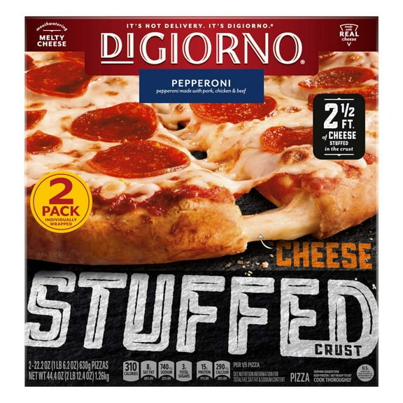 DiGiorno Cheese Stuffed Crust Pepperoni Pizza, Frozen, 22.2 oz., 2 pk.