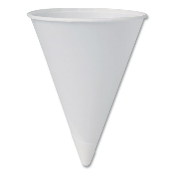 Solo Cone Cold Water Paper Cups, White 4 oz., 5000 ct.