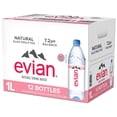 thumbnail image 15 of evian Natural Spring Bottled Water 1L., 12 pk., 15 of 16
