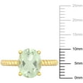 thumbnail image 3 of Prasiolite Quartz Promise Ring in 14K Gold, 3 of 6