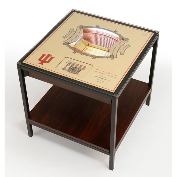 YouTheFan Indiana Hoosiers Lighted Stadium End Table
