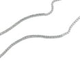 thumbnail image 3 of Round Cut Lab Created Gemstone Tennis Necklace in Sterling Silver, 3 of 7