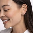 thumbnail image 13 of Fancy Cut Lab Created White Sapphire 4 Pair Earring Set in Sterling Silver, 13 of 16