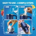 thumbnail image 3 of Cirkul 40oz Raindrop Tumbler Starter Kit + 4 Flavor Cartridges, 3 of 3