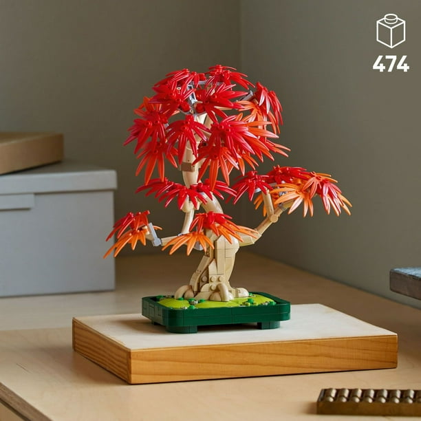 LEGO Botanicals Japanese Red Maple Bonsai Tree Building Set, 474