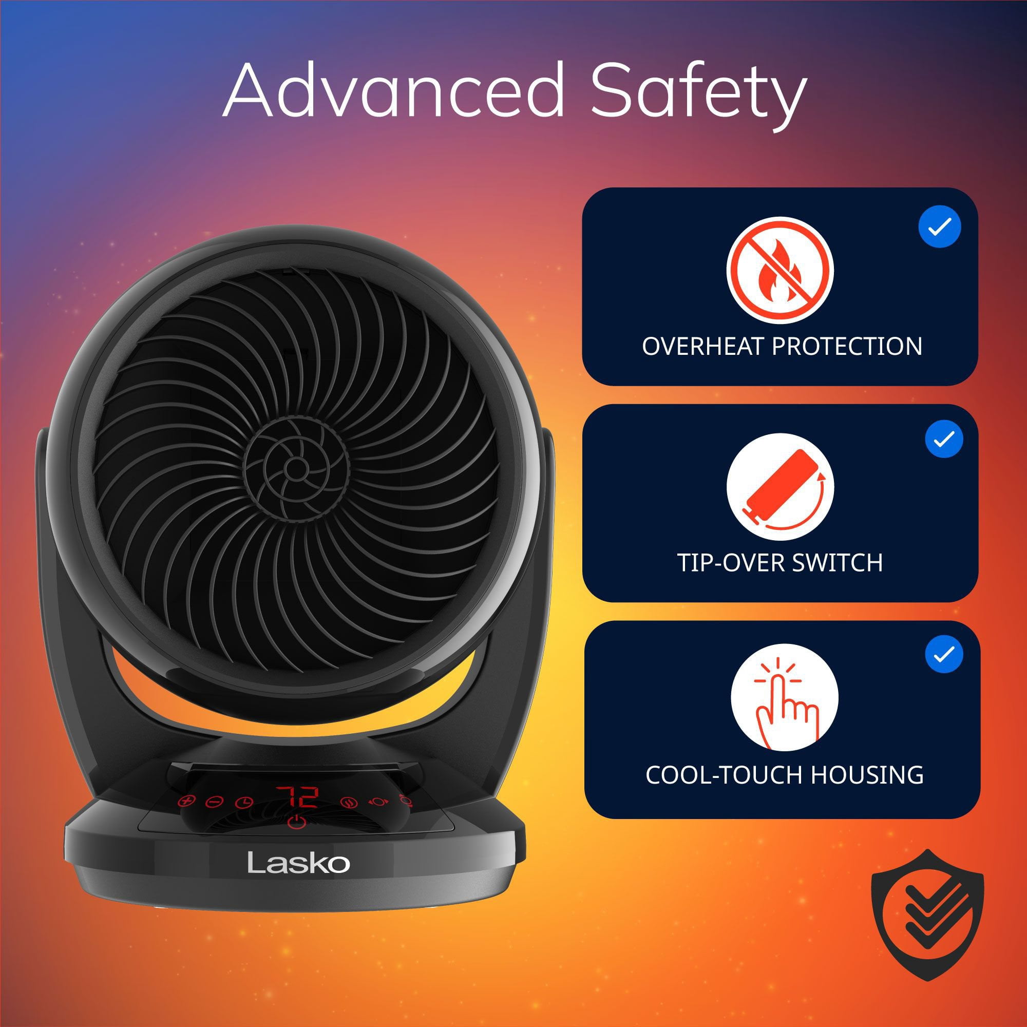 Lasko Whirlwind Heat Orbital Oscillation Ceramic Space Heater with