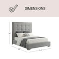 thumbnail image 4 of Cape Cod Fabric Tufted Bed, Assorted Sizes, 4 of 9
