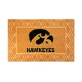 thumbnail image 1 of Logo Brands Iowa Hawkeyes Coir Outdoor Mat, 1 of 3