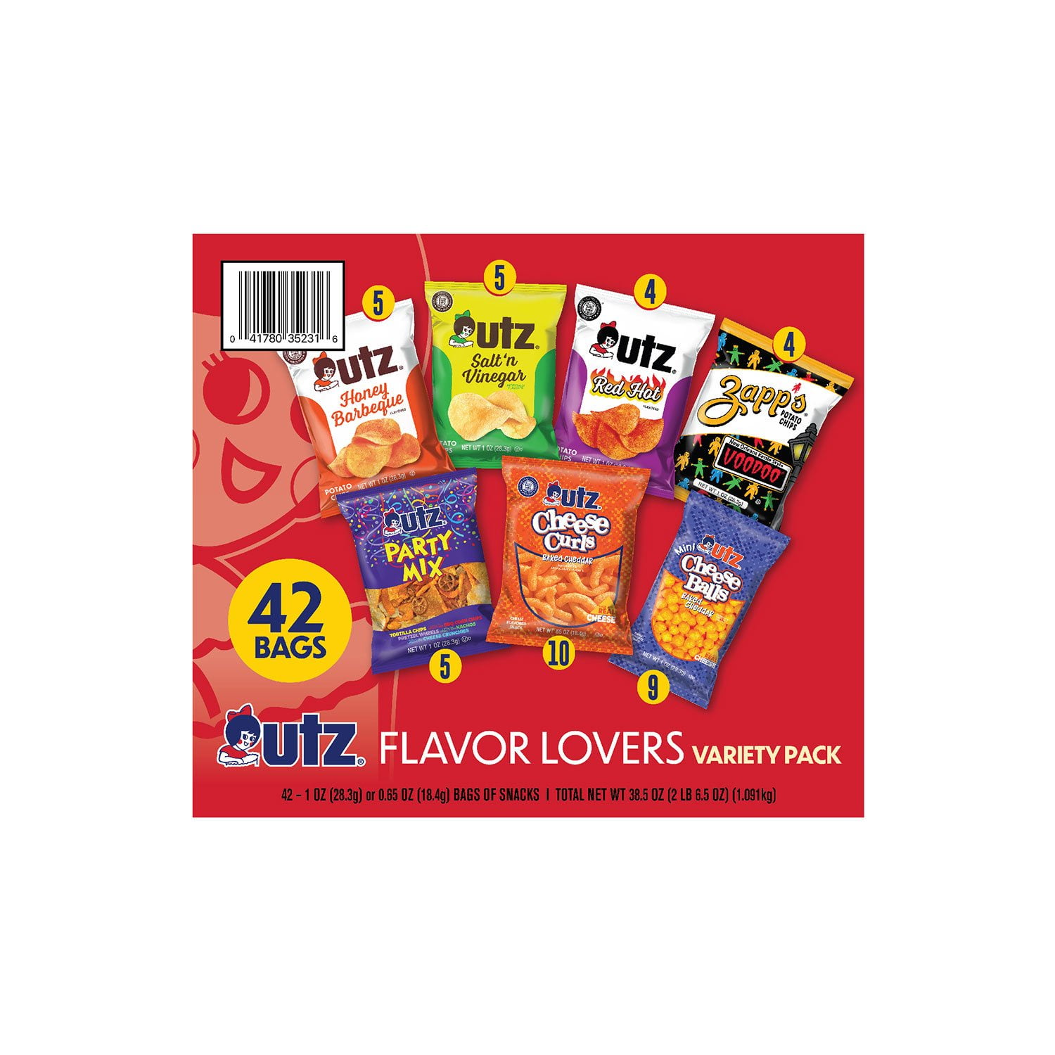 Utz Flavor-Lovers Variety Pack Chips, 42 pk. - Samsclub.com