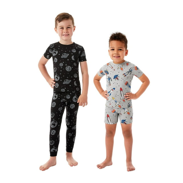 Member's Mark Boys 4-Piece Organic Cotton Pajama