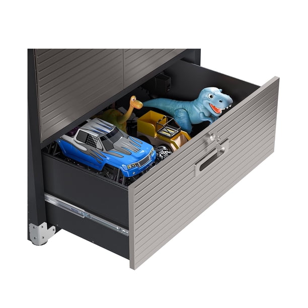 Seville Classics UltraHD Storage Cabinet with Bottom Drawer, 36” W