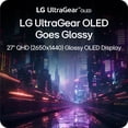 thumbnail image 5 of LG 27" UltraGear OLED QHD, 1440p, 240Hz, Nvidia Gsync, AMD FreeSync, HDR10, Gaming Monitor, 5 of 10
