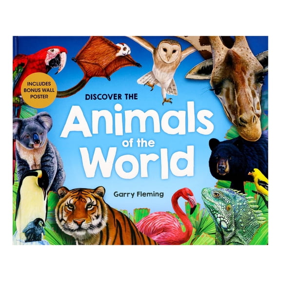 Discover the Animals of the World Book & Poster Reduced Size, Hardcover