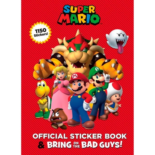 Super Mario: Official Sticker Book & Bring On The Bad Guys!, Paperback