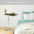 thumbnail image 5 of Seville Classics 23.6" Overbed Height Adjustable Mobile Side Table Cart, Assorted Colors, 5 of 11